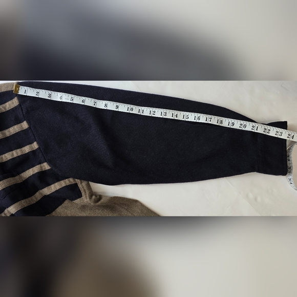 Faconnable Grey Wool Blend Shirt With Blue Striped Med, Men’s - Picture 8 of 11